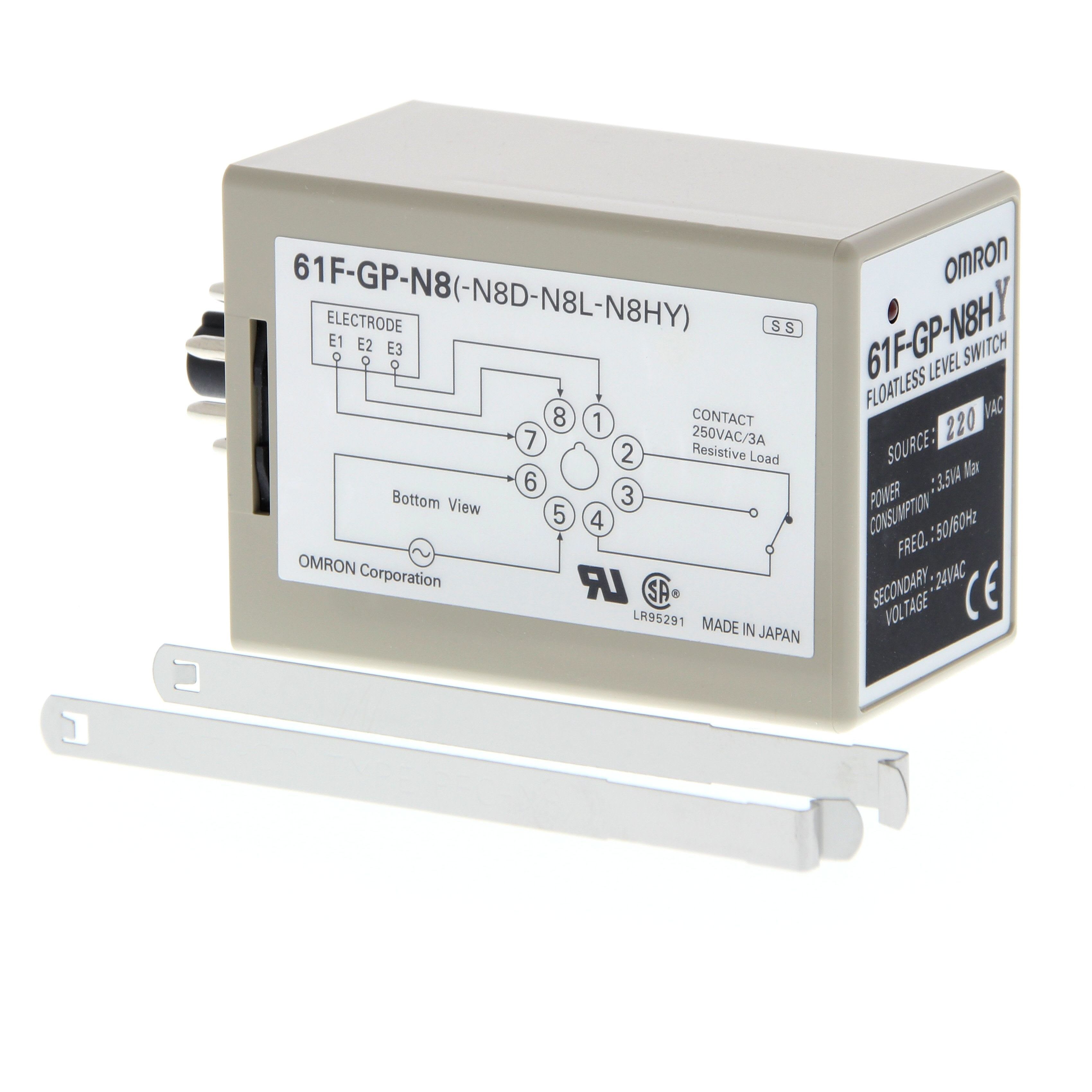 OMRON - Level sensor, conductive, compact, plug- - 61F-GP-N8D 230VAC