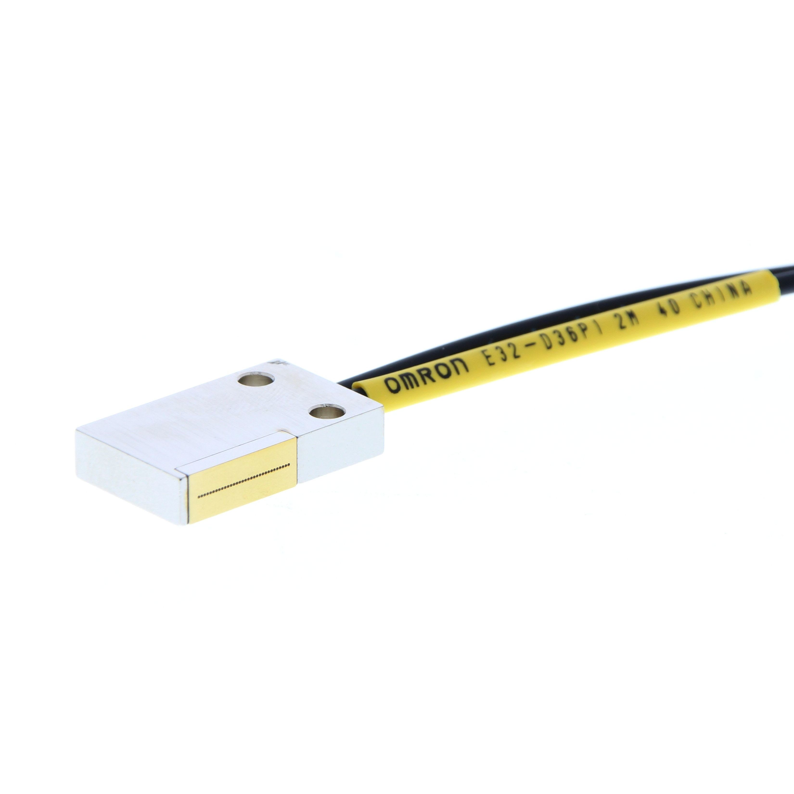 OMRON - Fiber optic sensor, diffuse, square head - E32-D36P1 2M