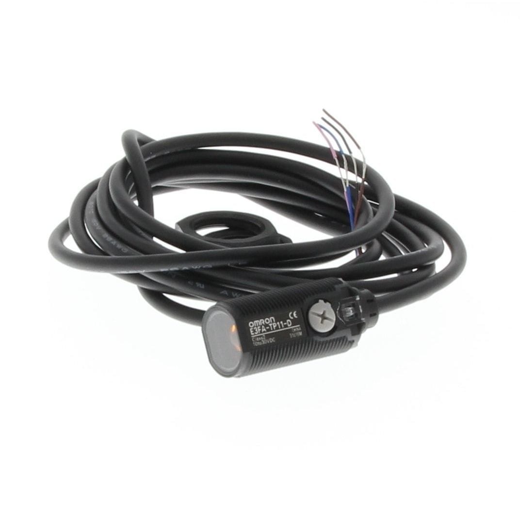 OMRON - Photoelectric sensor, M18 threaded barre - E3FA-TP11-D 2M