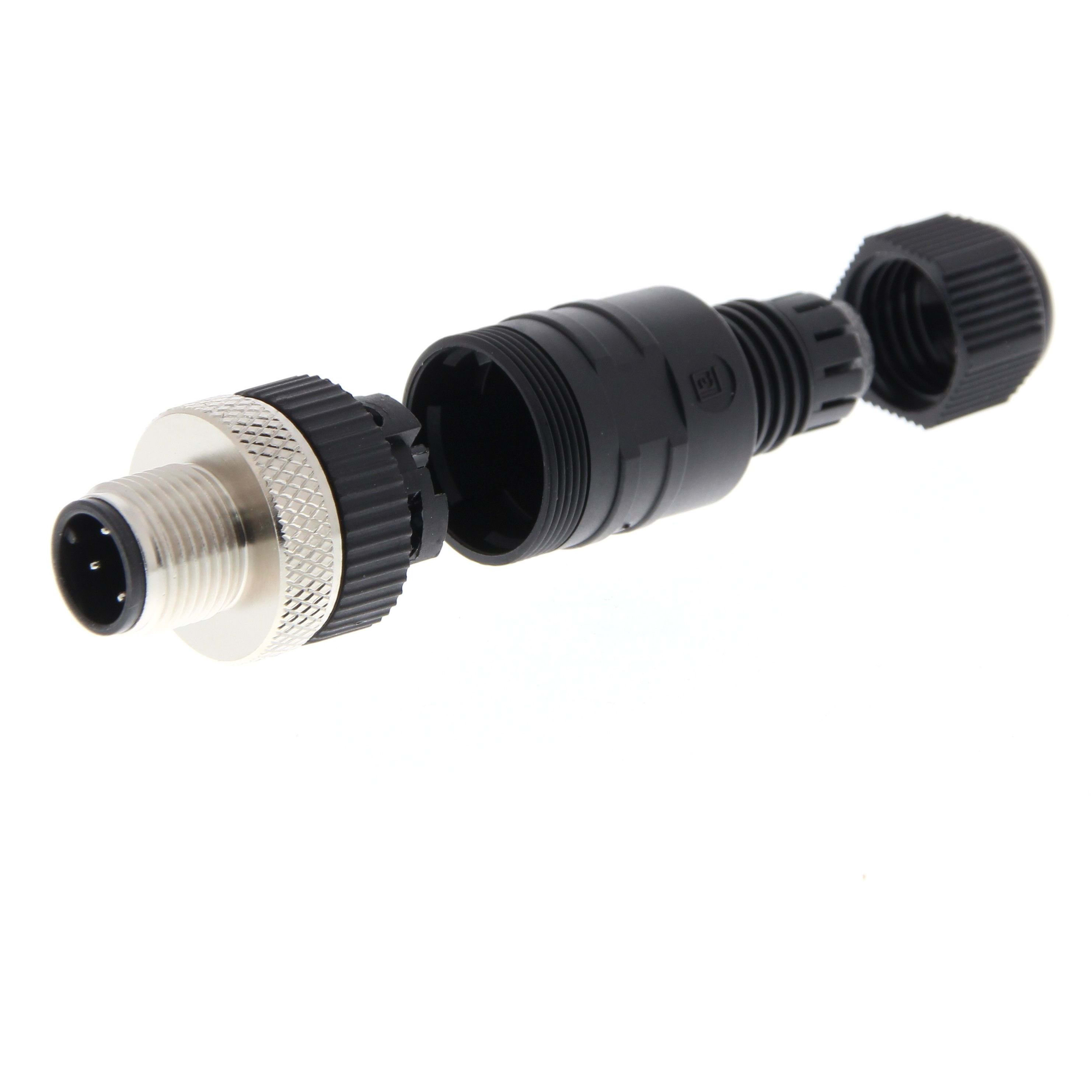 OMRON - Field assembly connector, M12 straight p - Y92E-MM12PVC4Sconf-L