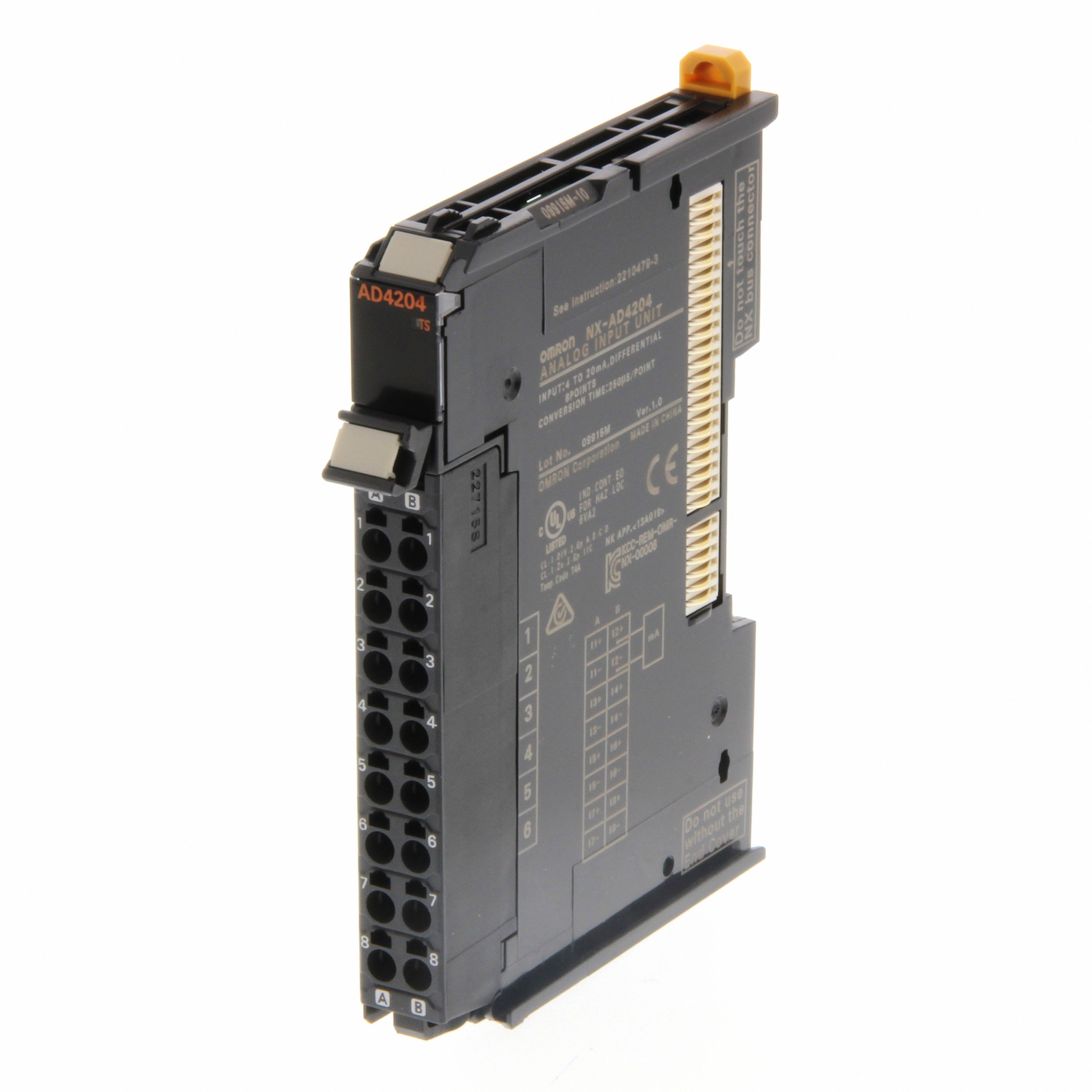 OMRON - 8 Analog Inputs, 4 to 20 mA differential - NX-AD4204