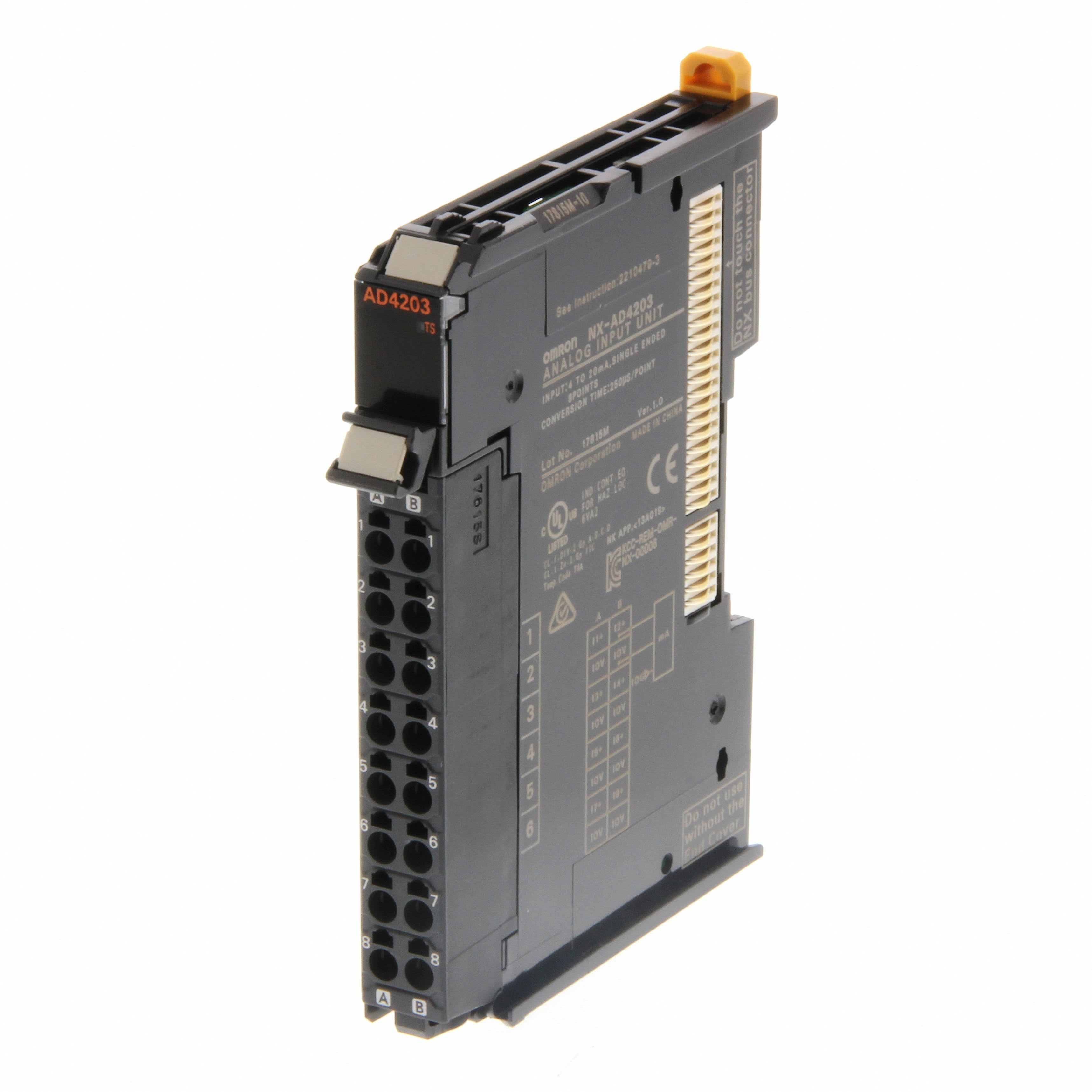 OMRON - 8 Analog Inputs, 4 to 20 mA single ended - NX-AD4203