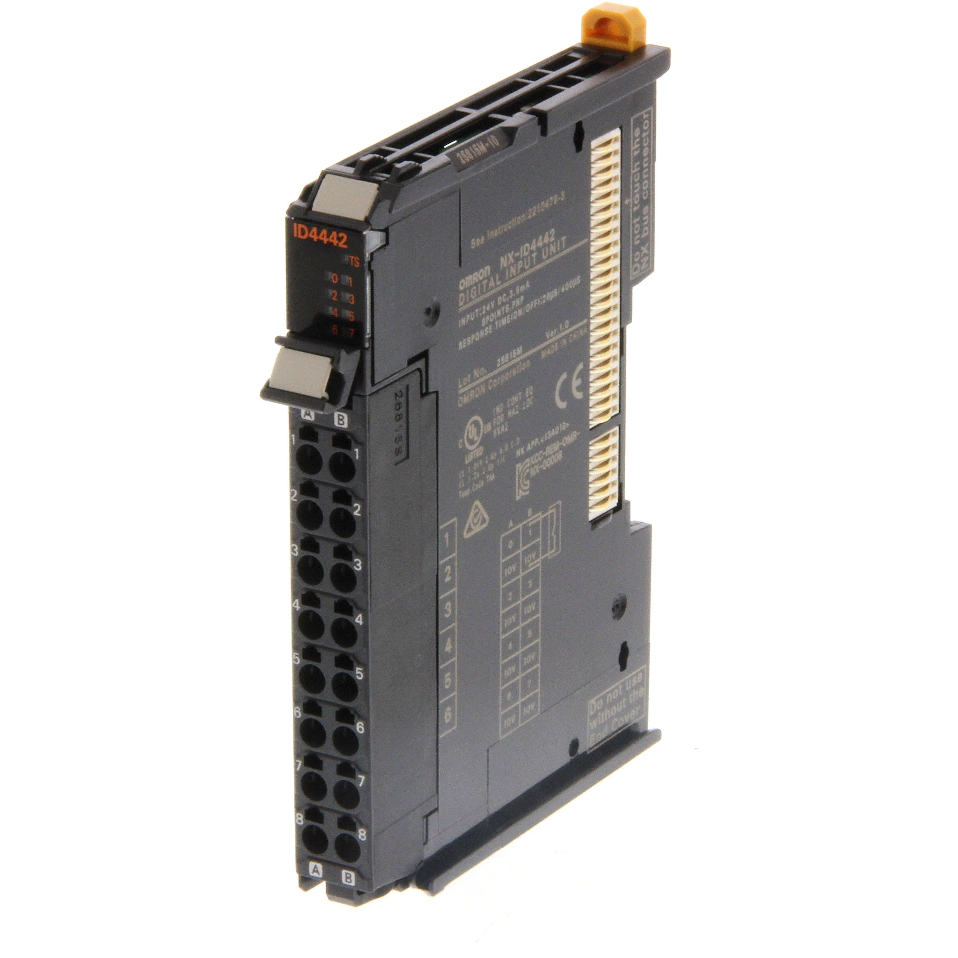 OMRON - 8 Digital Inputs, Standard speed, PNP 24 - NX-ID4442