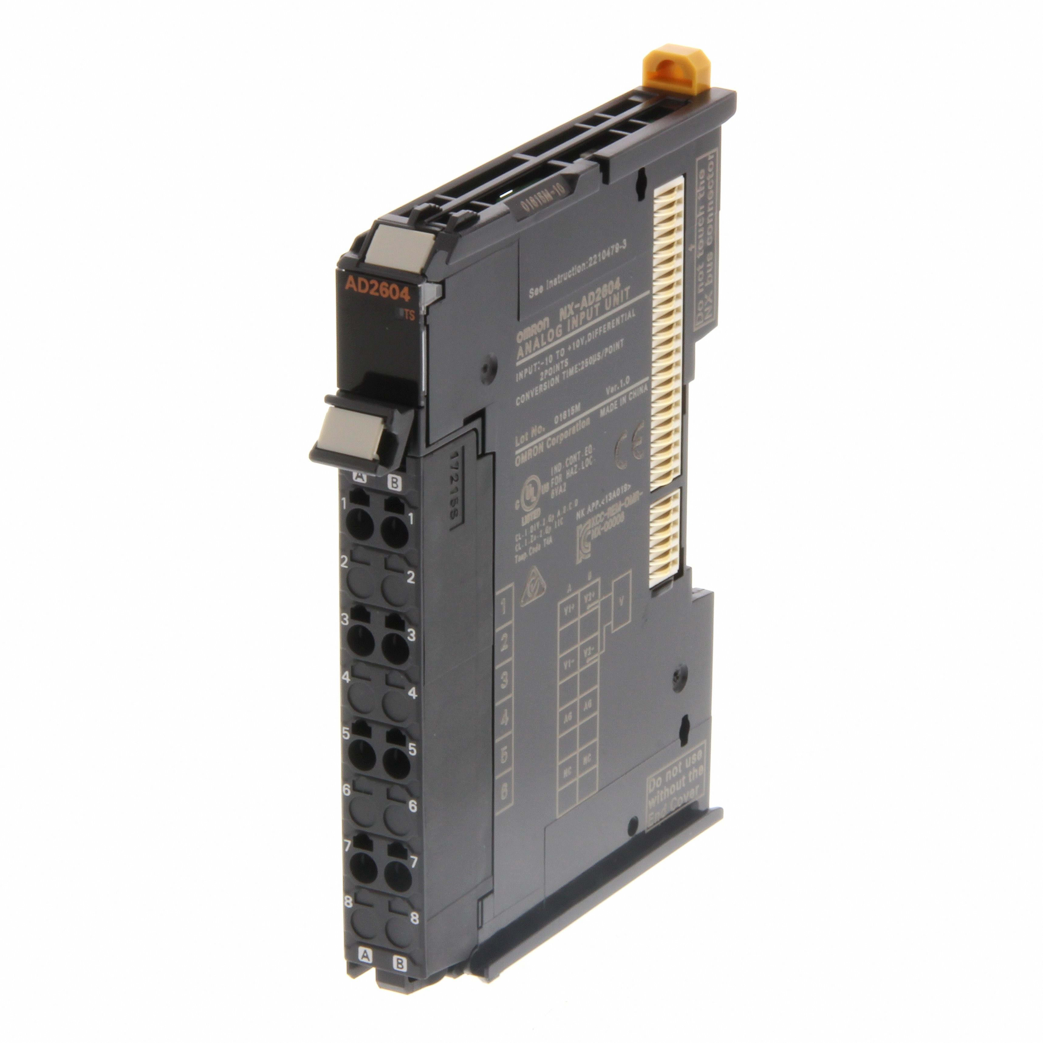 OMRON - 2 Analog Inputs, -10 to 10 V differentia - NX-AD2604
