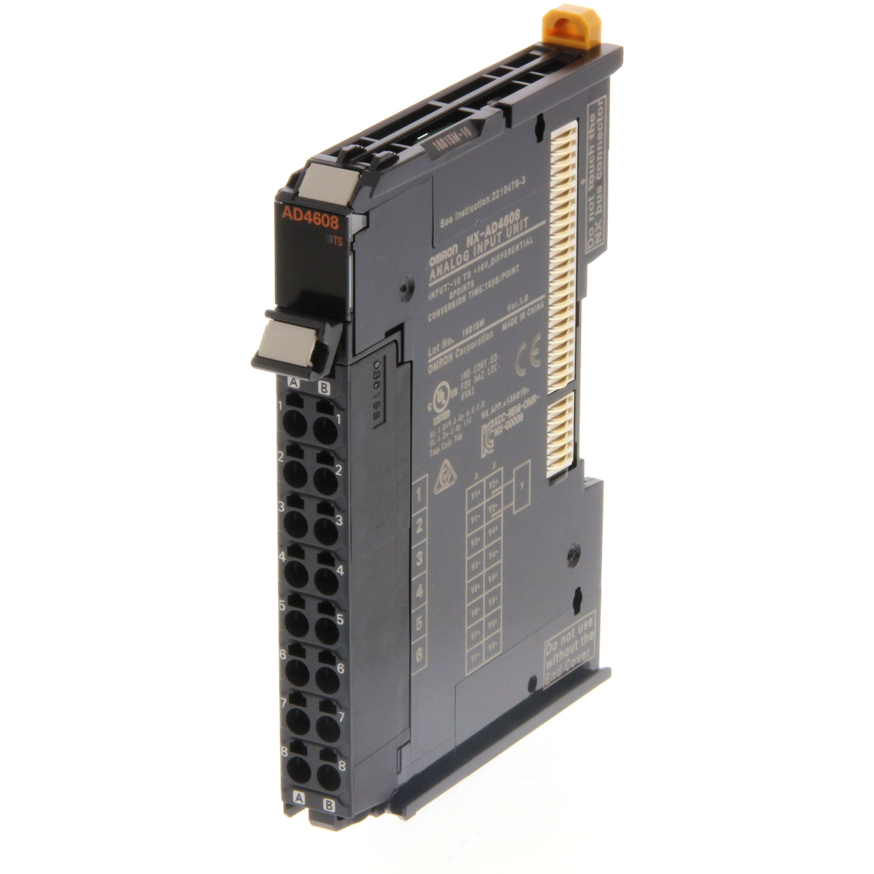 OMRON - 8 Analog Inputs, -10 to +10 V differenti - NX-AD4608