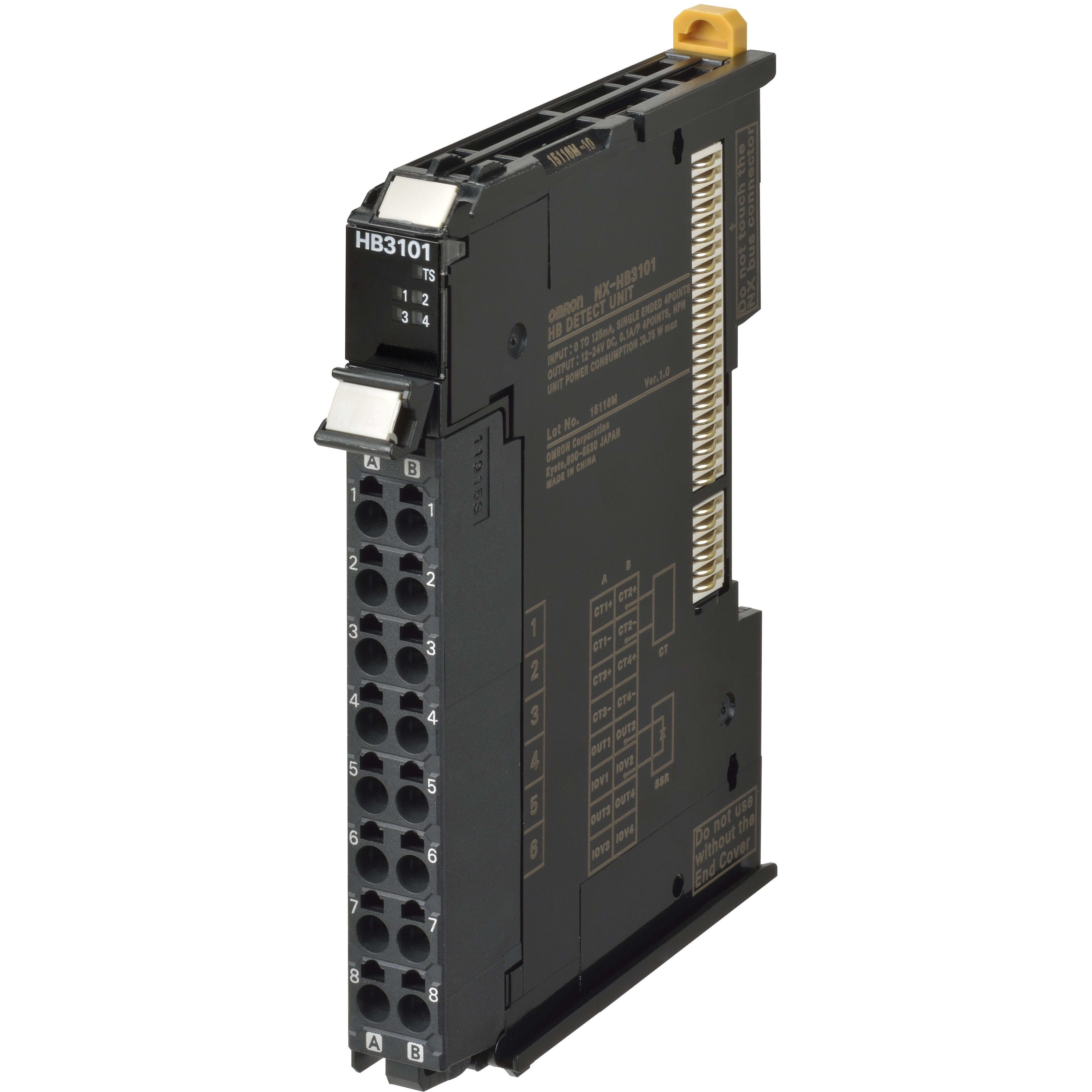 OMRON - Heater Burnout Detection Unit, 4 CT inpu - NX-HB3201