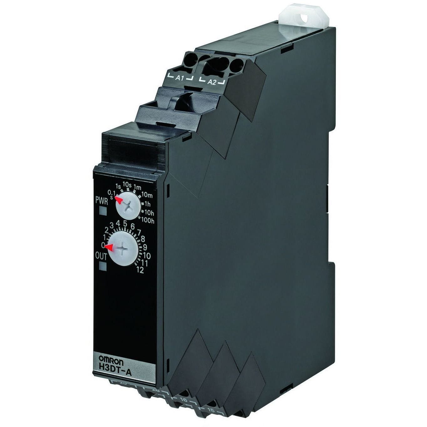 OMRON - Timer, DIN rail mounting, 17.5mm, On-del - H3DT-A2 24-240VAC/DC