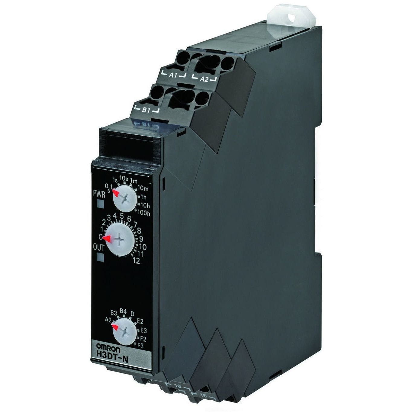 OMRON - Timer, DIN rail mounting, 17.5mm, Multif - H3DT-N1 24-240VAC/DC