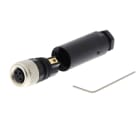 OMRON - Field assembly connector, M8 straight pl - Y92E-M08PVC3Sconf-L
