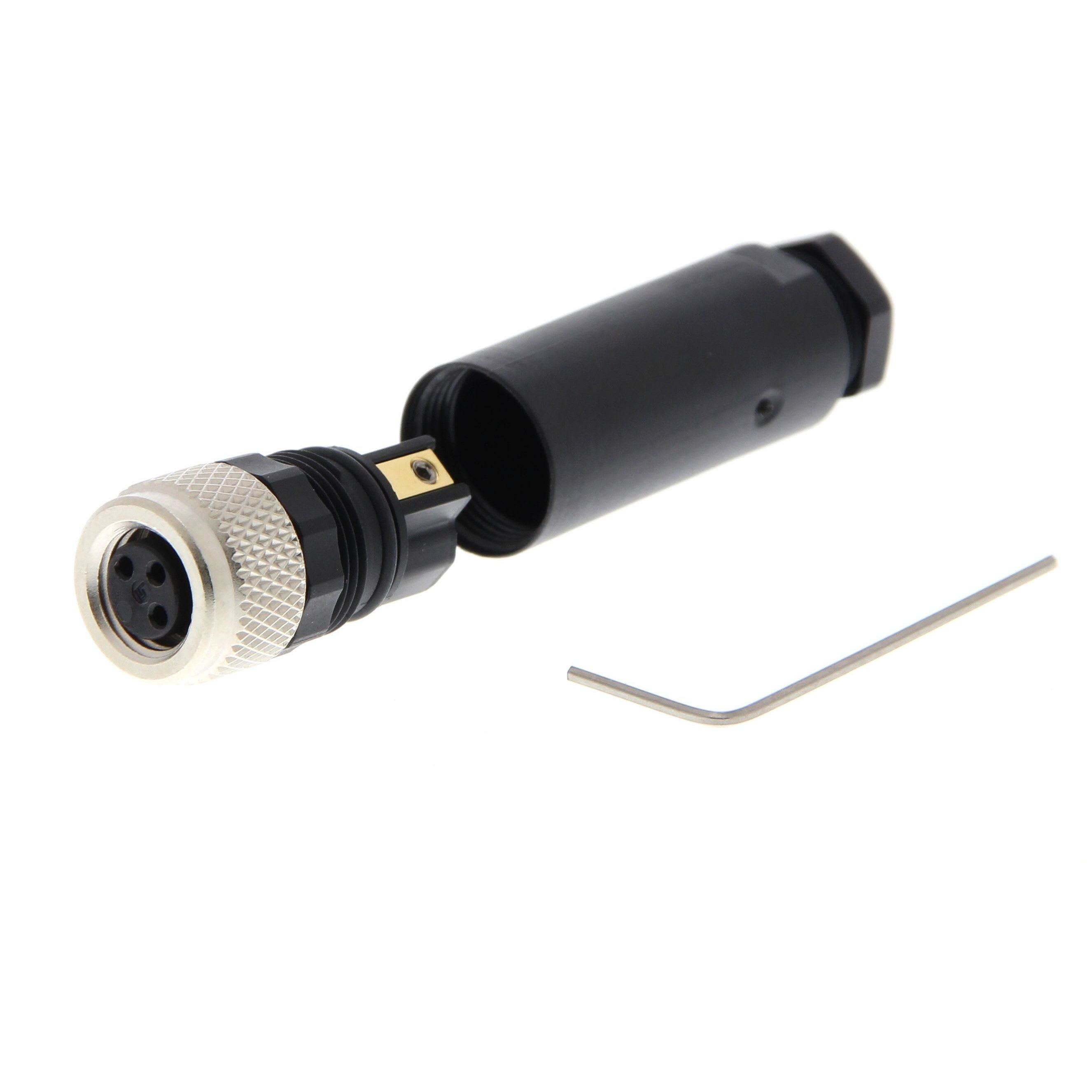 OMRON - Field assembly connector, M8 straight pl - Y92E-M08PVC3Sconf-L