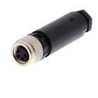 OMRON - Field assembly connector, M8 straight so - Y92E-M08PVC4Sconf-L