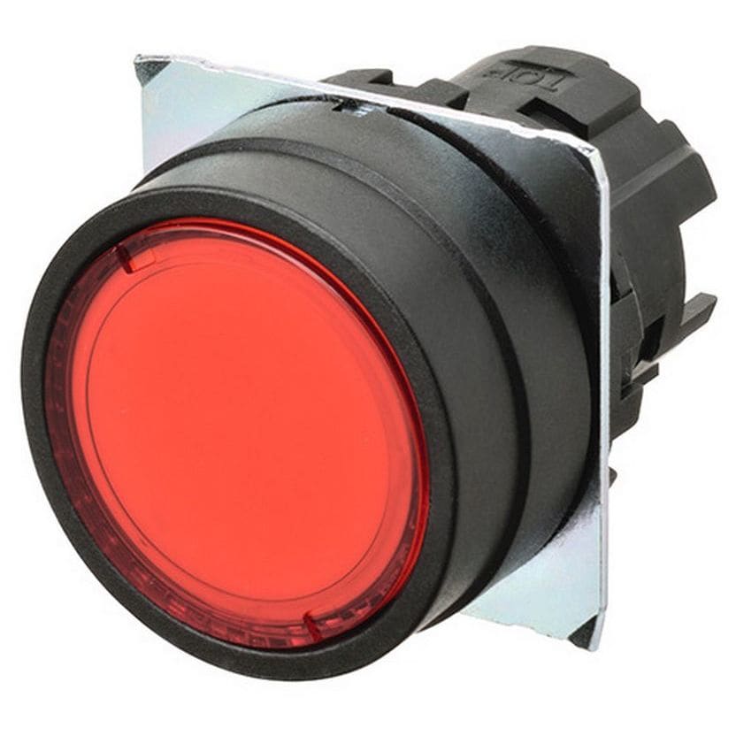 OMRON - Pushbutton A22NZ Ø22, bezel plastic, FLA - A22NZ-BNM-TRA