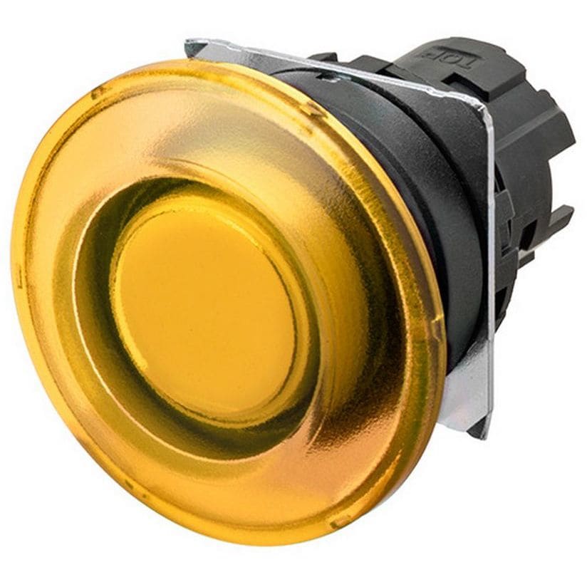 OMRON - Pushbutton A22NZ Ø22, bezel plastic, MUS - A22NZ-BMM-TYA
