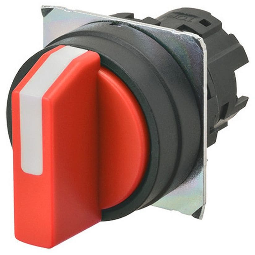 OMRON - Selector A22NZ 22 dia., 3 position, NON- - A22NZ-3BB-NRA