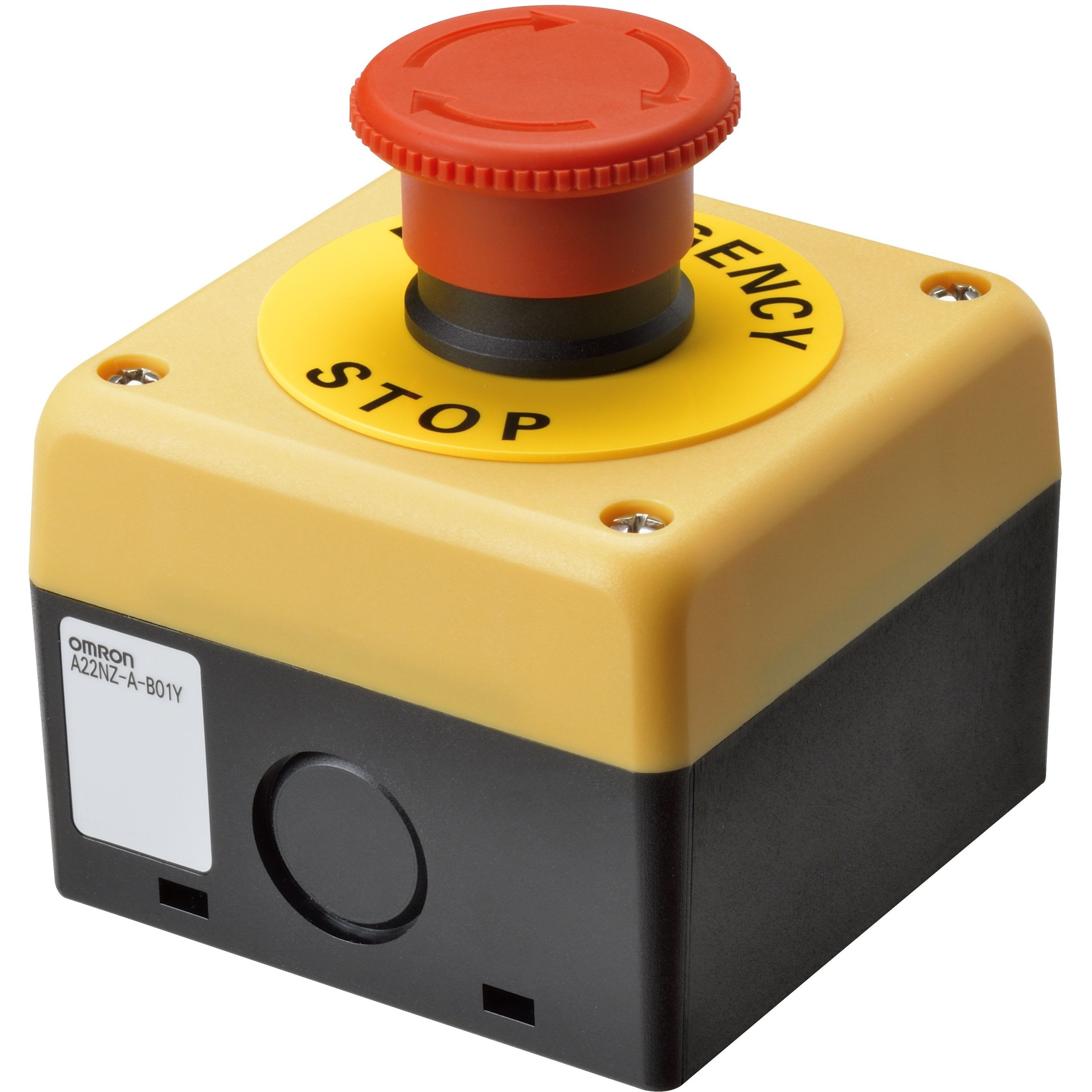 OMRON - E-Stop, push-in, 1NC, 40-dia. head Mediu - A22NE-M-P002-N-B