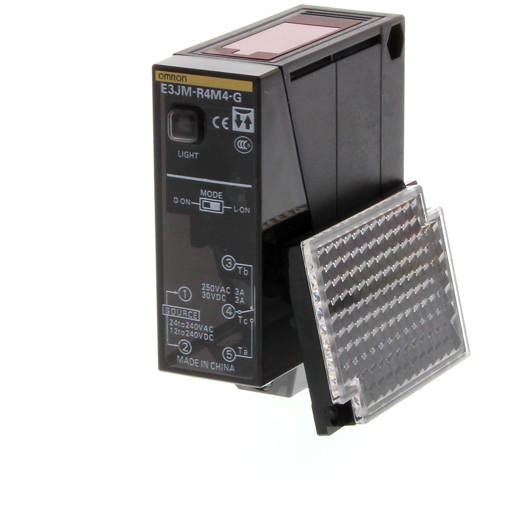 OMRON - Photoelectric sensor, square shape, retr - E3JM-R4R4T-G