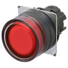 OMRON - Pushbutton A22NZ 22 dia., bezel plastic, - A22NZ-BGM-TRA