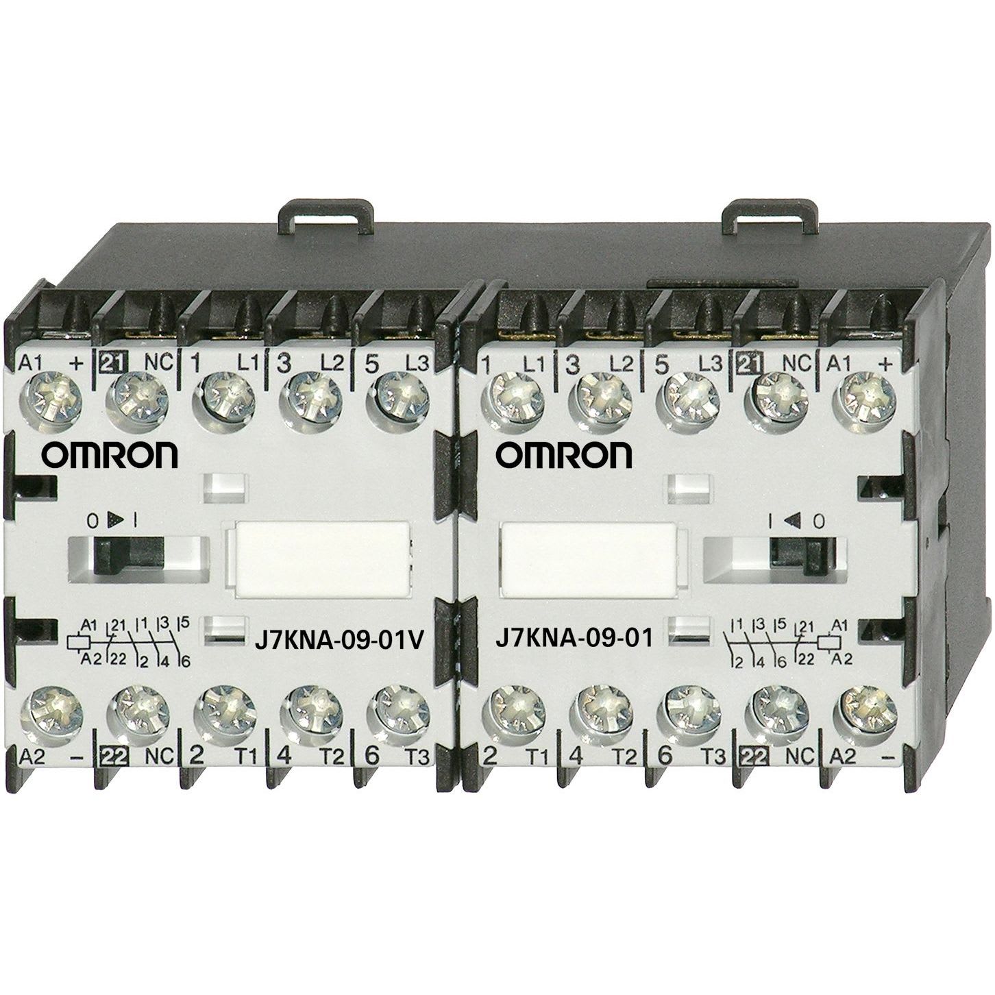 OMRON - Reversing interlocked pair, 9 A/4 kW + 1 - J7KNA-09-01R 24D
