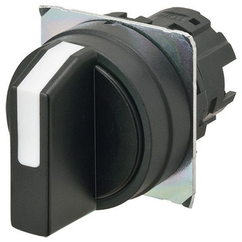OMRON - Selector A22NZ 22 dia., 3 position, NON- - A22NZ-3BB-NBA