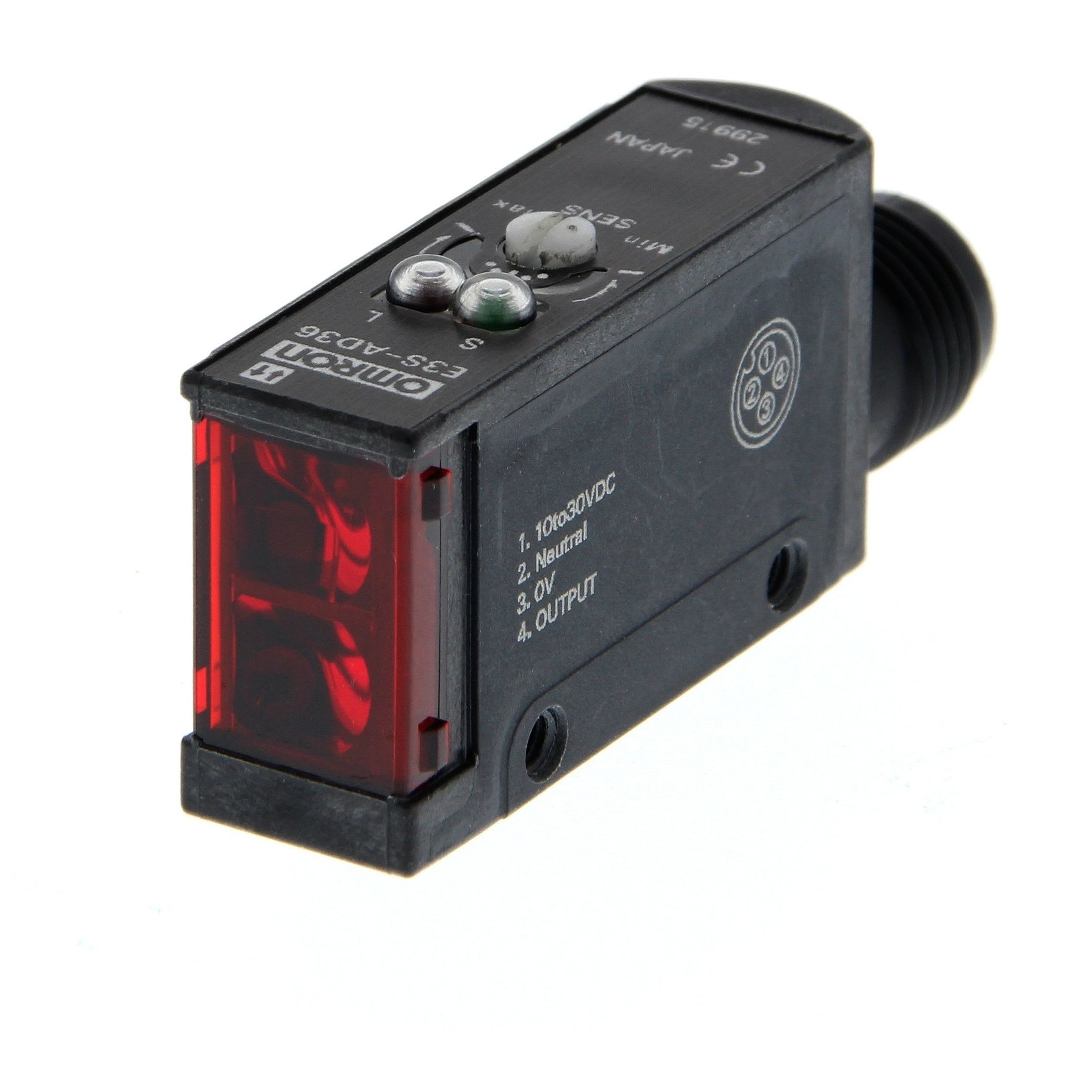 OMRON - Photoelectric sensor, diffuse, 100 mm, D - E3S-AD38