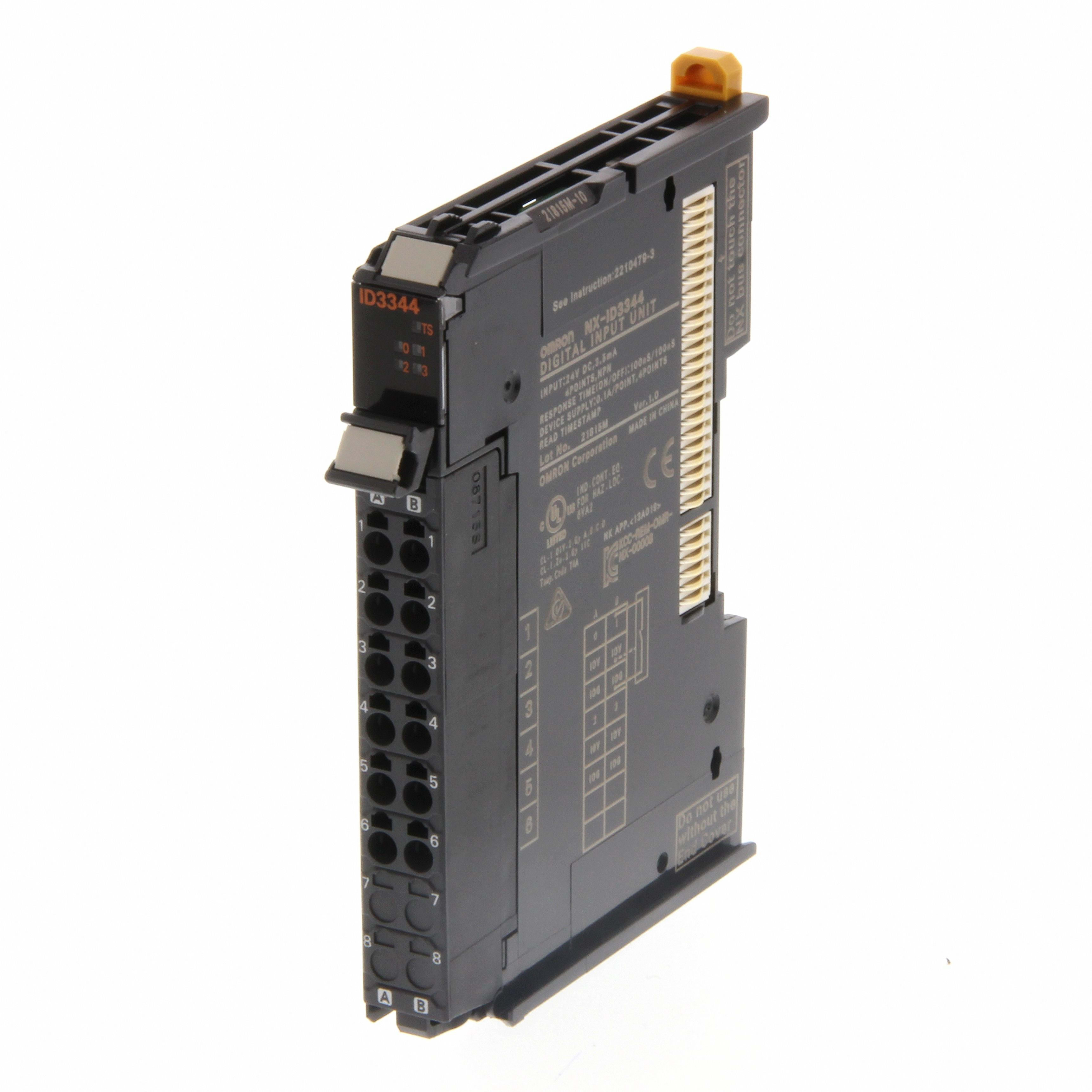 OMRON - 4 Digital Inputs, High speed Timestamp, - NX-ID3344