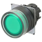 OMRON - Pushbutton A22NZ 22 dia., bezel plastic, - A22NZ-BGM-TGA