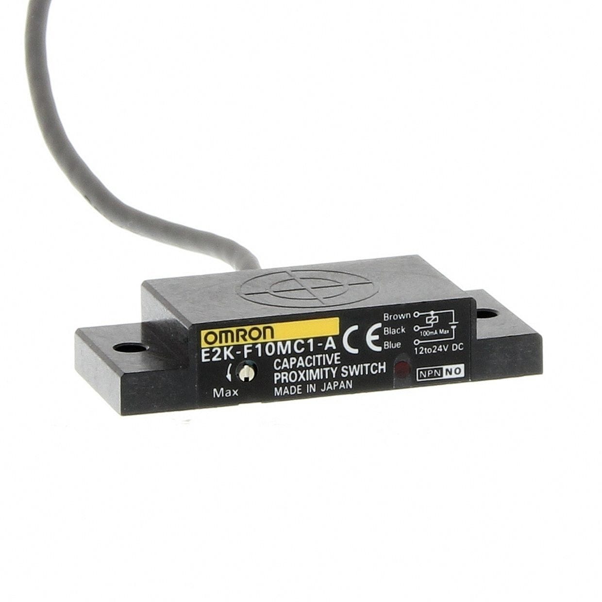 OMRON - Proximity sensor, capacitive, flat, unsh - E2K-F10MC1-A 2M