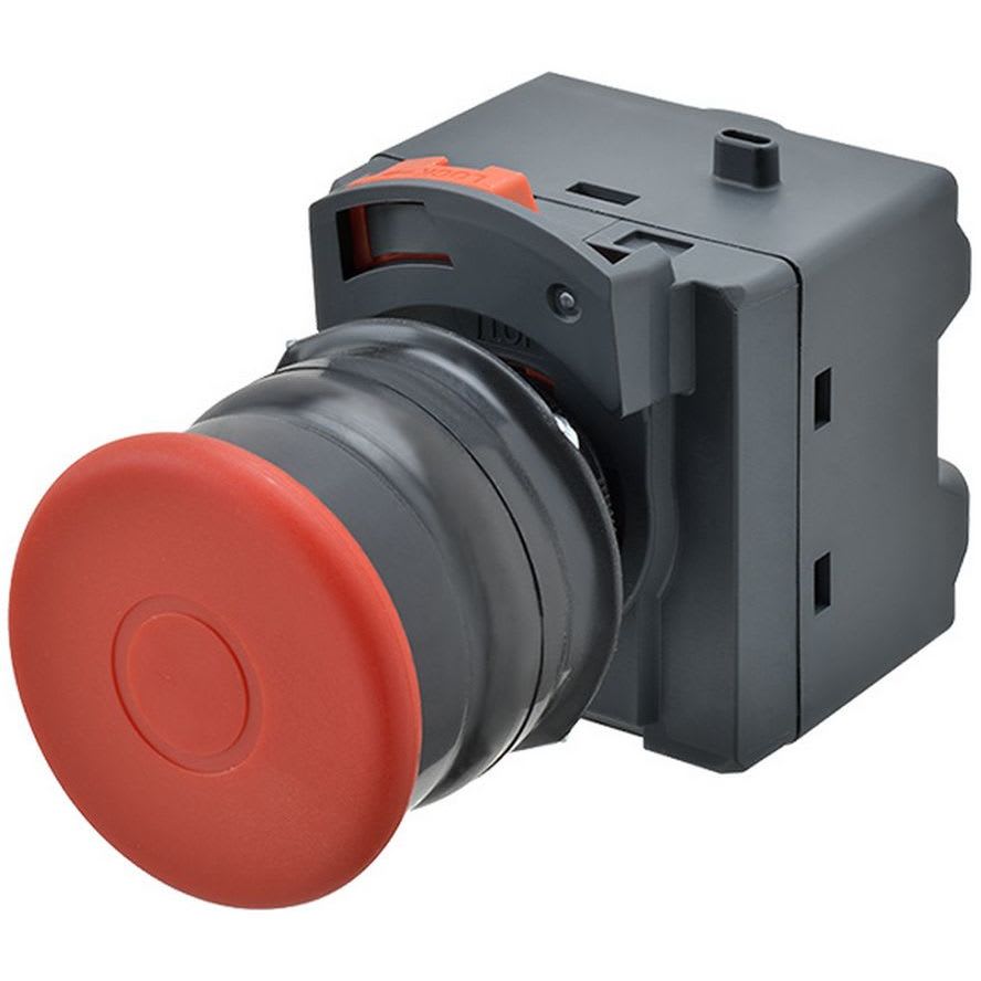 OMRON - Emergency stop switch, Push-in, non-illu - A22NE-MP-PD02-N-69K