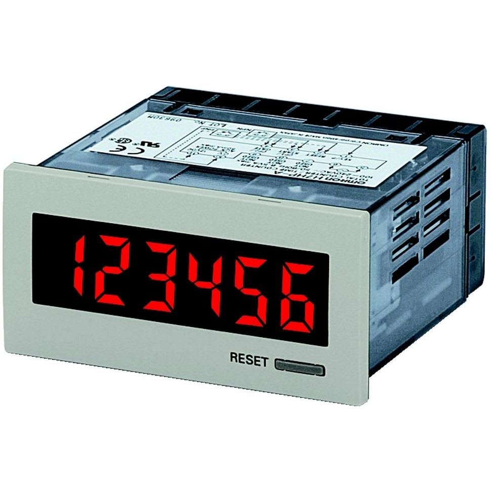 OMRON - Total counter, DIN72x36 mm, 12 to 24 VDC - H7HP-C8D