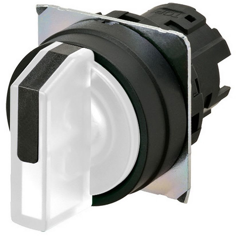 OMRON - Selector A22NZ Ø22, 3 position, Lighted, - A22NZ-3BM-TWA