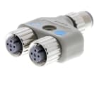 OMRON - Y-Joint plug/socket M12 without cable (4 - XS2R-D426-5