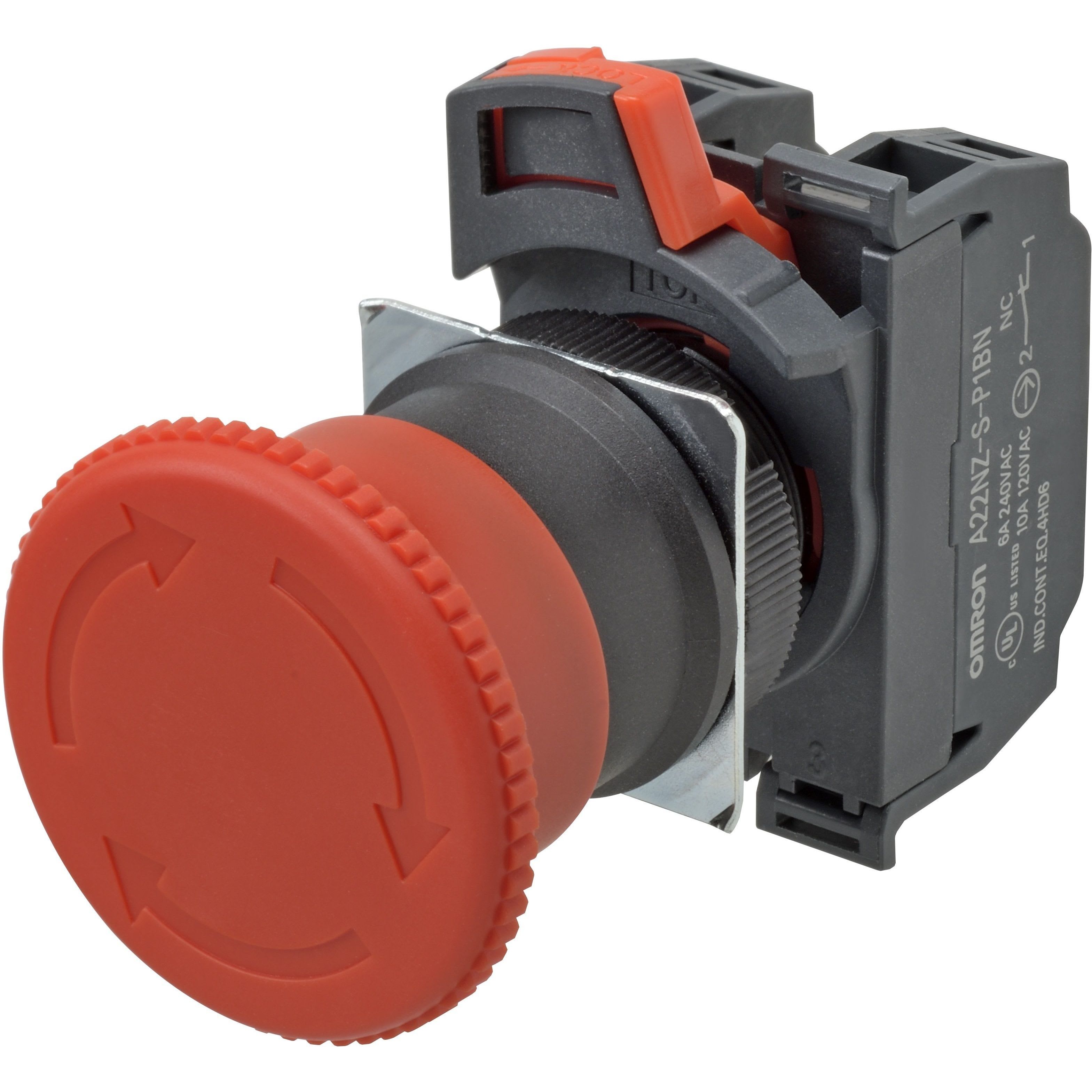 OMRON - Emergency stop switch,Push-In, non-illum - A22NE-M-P212-N