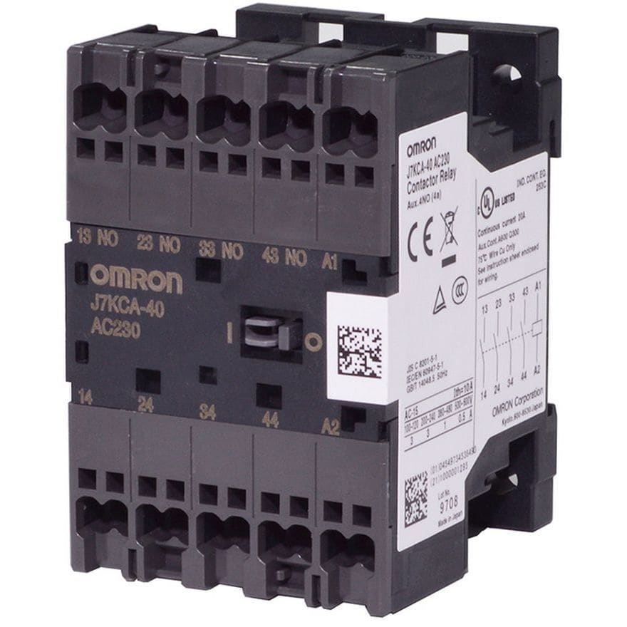 OMRON - Contactor Relay, 4 Poles, Push-In Plus T - J7KCA-22 24VDC