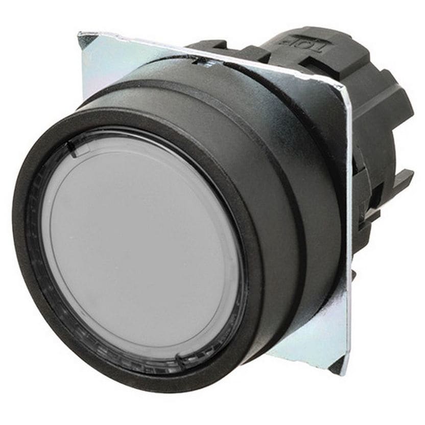 OMRON - Pushbutton A22NZ 22 dia., bezel plastic, - A22NZ-BNM-TWA