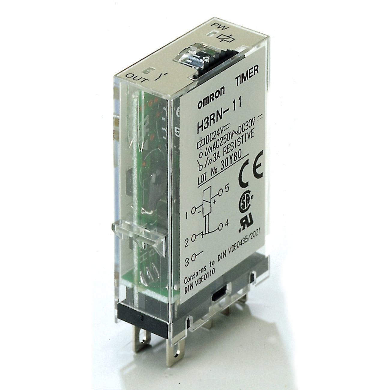 OMRON - Timer, plug-in, 5-pin, multifunction, 0. - H3RN-1 12VDC