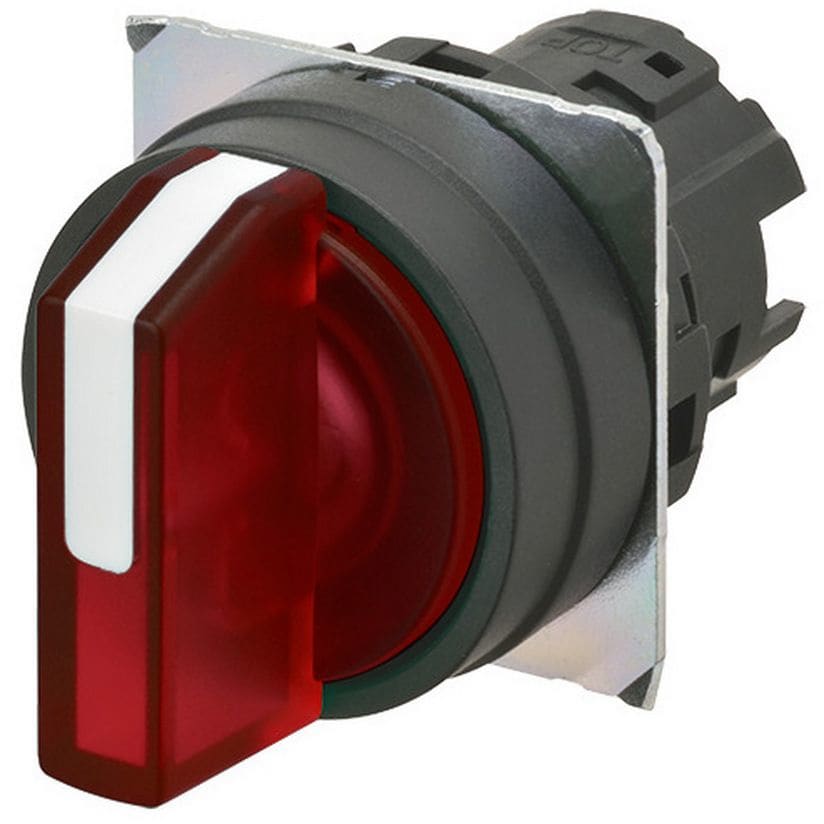 OMRON - Selector A22NZ 22 dia., 3 position, Ligh - A22NZ-3BM-TRA