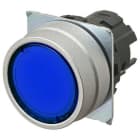 OMRON - Pushbutton A22NZ 22 dia., bezel brushed - A22NZ-MNM-TAA