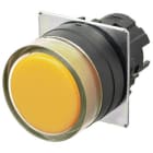 OMRON - Pushbutton A22NZ Ø22, bezel plastic, FUL - A22NZ-BGM-NYA