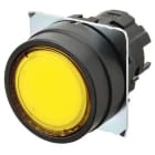 OMRON - Pushbutton A22NZ Ø22, bezel plastic, FLA - A22NZ-BNM-TYA