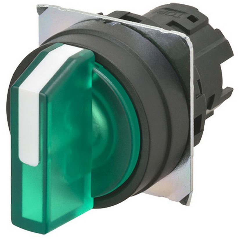 OMRON - Selector A22NZ 22 dia., 3 position, Ligh - A22NZ-3BM-TGA