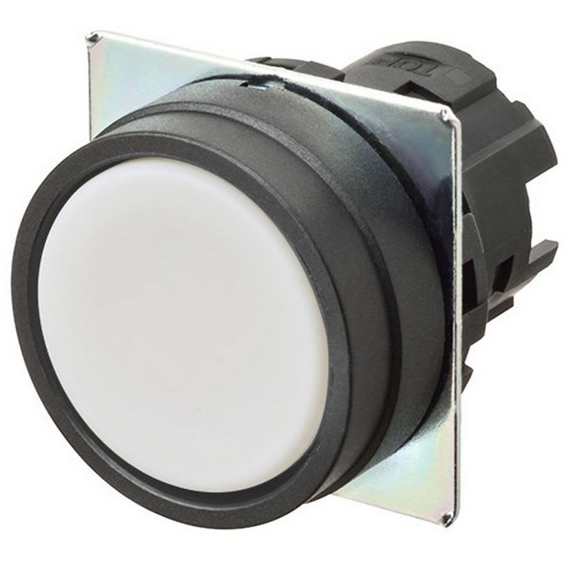 OMRON - Pushbutton A22NZ 22 dia., bezel plastic, - A22NZ-BNM-NWA