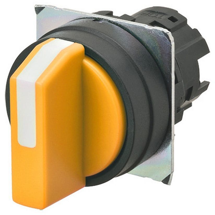 OMRON - Selector A22NZ Ø22, 3 position, NON-Ligh - A22NZ-3BB-NYA