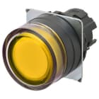 OMRON - Pushbutton A22NZ Ø22, bezel plastic, FUL - A22NZ-BGM-UYA