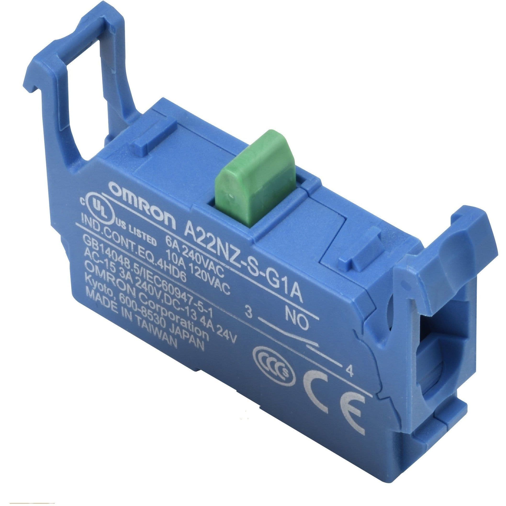 OMRON - Pushbutton A22NZ, Contact Block SPST-NO - A22NZ-S-G1A