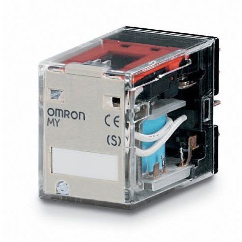 OMRON - Relay, plug-in, 14-pin, 4PDT, 5 A, mech - MY4N 24VDC (S)