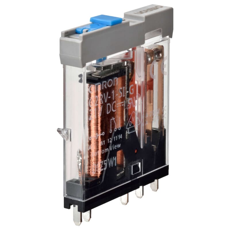 OMRON - Slimline relay (6 mm width), lockable te - G2RV-1-SI-G 21VDC