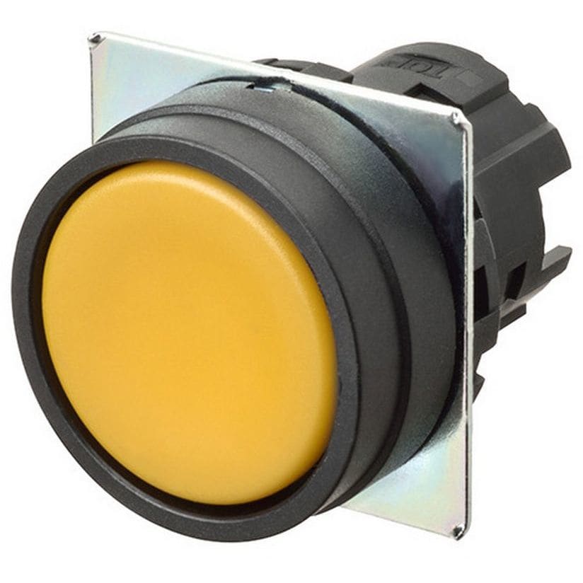 OMRON - Pushbutton A22NZ 22 dia., bezel plastic, - A22NZ-BNM-NYA