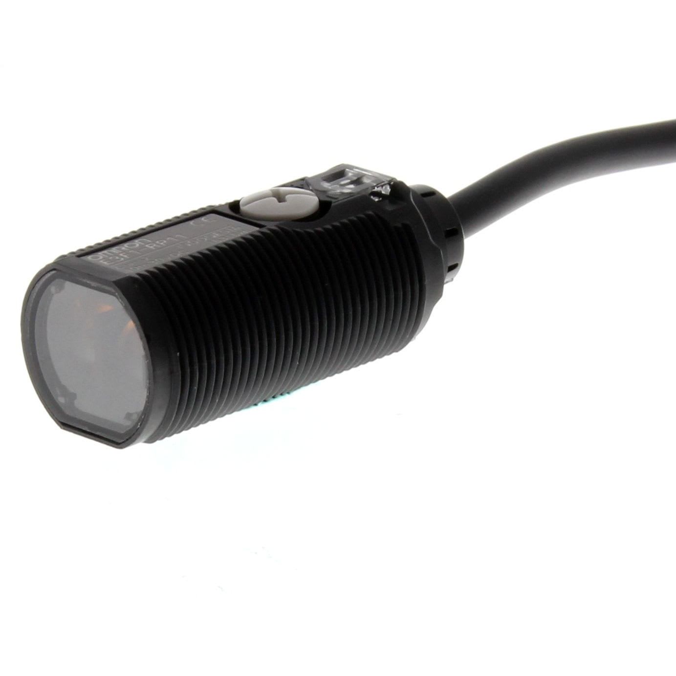 OMRON - Photoelectric sensor, M18 threaded barre - E3F1-RP11 2M