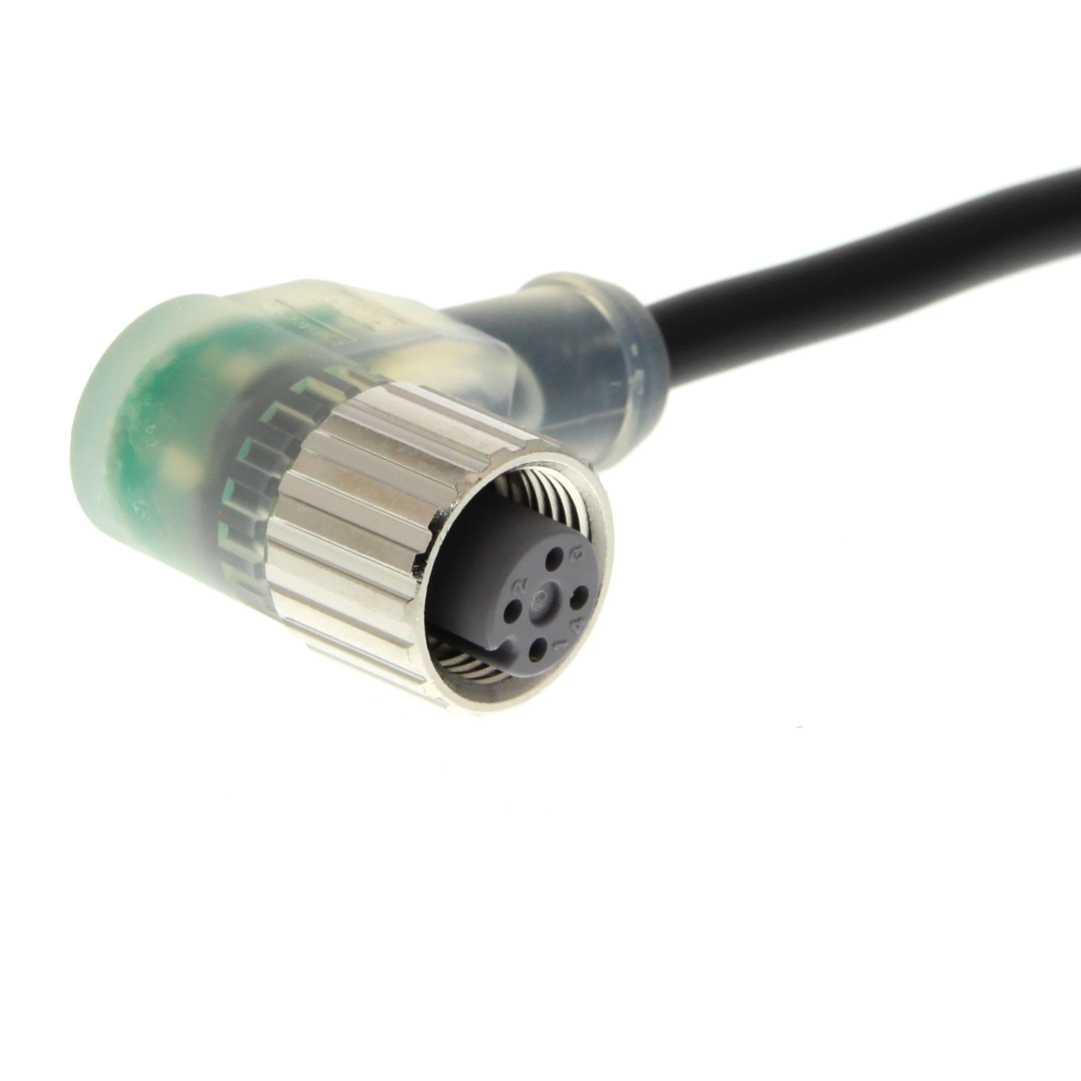 OMRON - Sensor cable, M12 right-angle socket (fe - XS2F-M12PUR4A10MPLED
