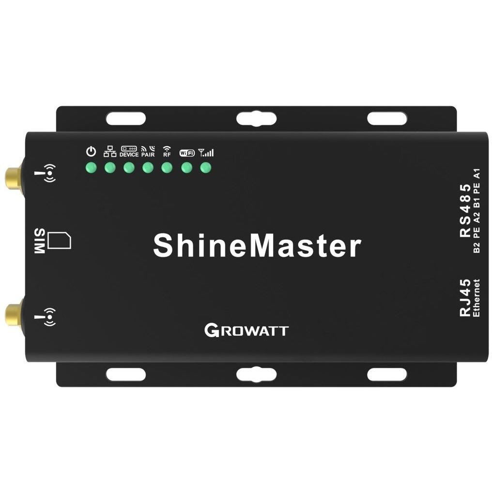 GROWATT - Modbus tiedonsiirto .max32 laitetta - Growatt Shine Master